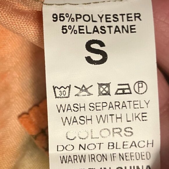 NWOT Unbranded Women's Tie Dyed Corduroy Textured Button Down Top Size S - Picture 10 of 10